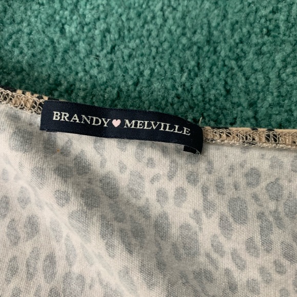 Brandy Melville cheetah print tie top - Picture 2 of 4